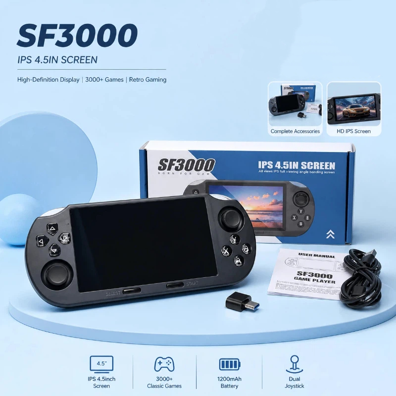 Gaming Console With Games - Handheld Game Console Sf3000 Retro Portable