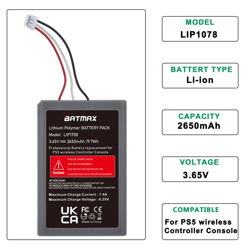 PlayStation 5 LIP1708 Battery  - đánh giá và giá Sony Controller Dualsense