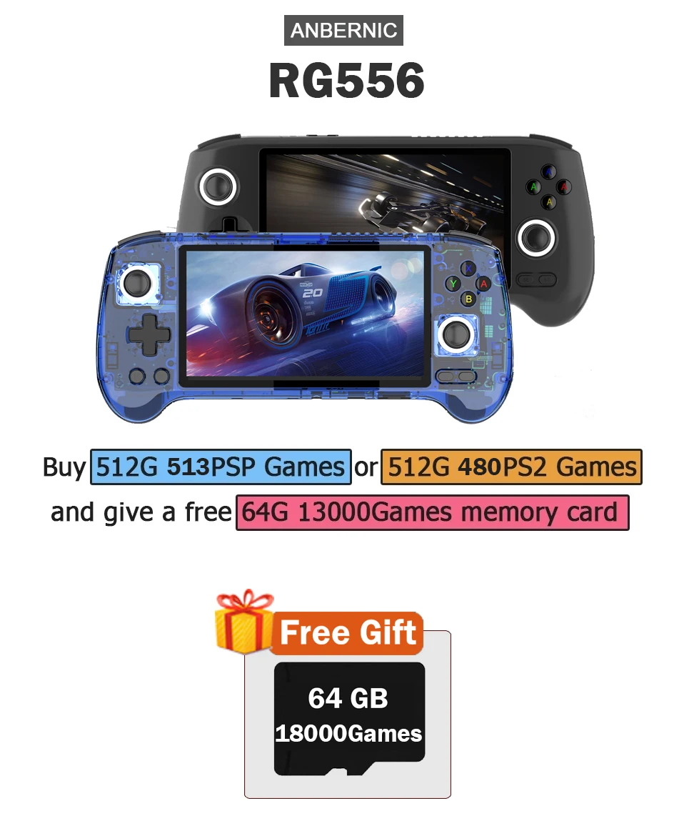 ANBERNIC RG556 Handheld Game C - đánh giá và giá Gaming Console Emulator
