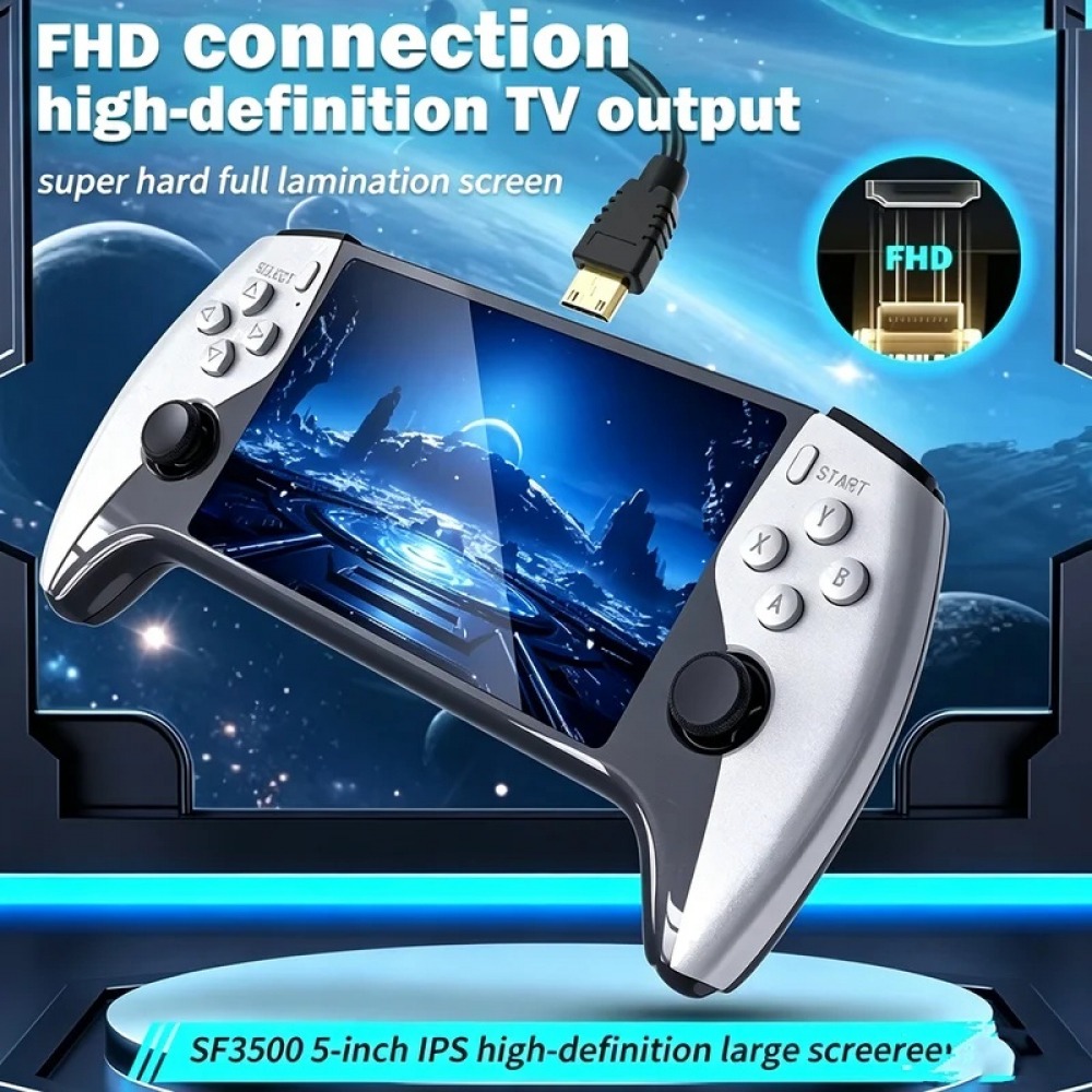 SF3500 5 inch Handheld Game Co - đánh giá và giá Gaming Console Emulator